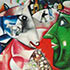 Masterpiece reproduction samples #417 I and Village 1911 by Marc Chagall